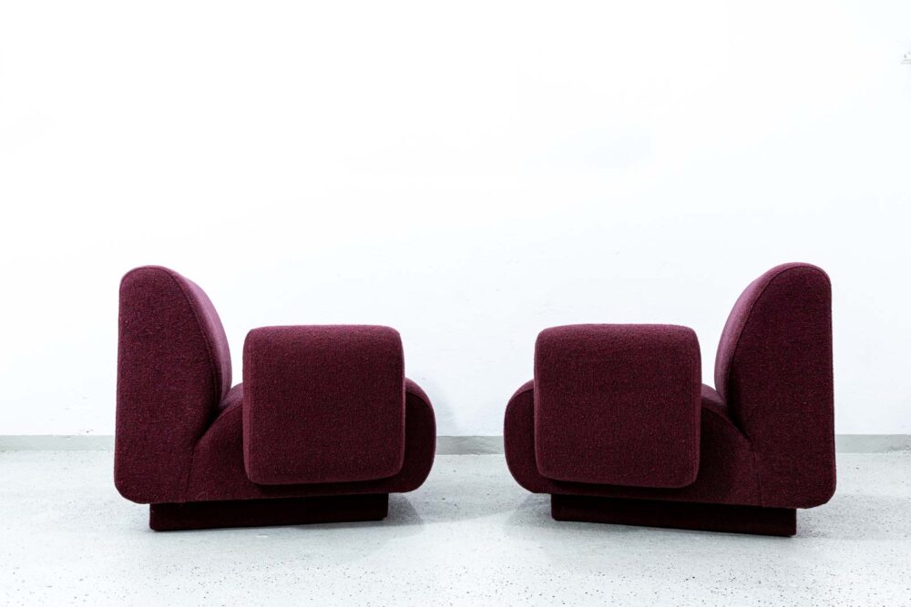 Pair of modular lounge chairs by Eberhard Geißler, Oelsa, Germany, 1970's