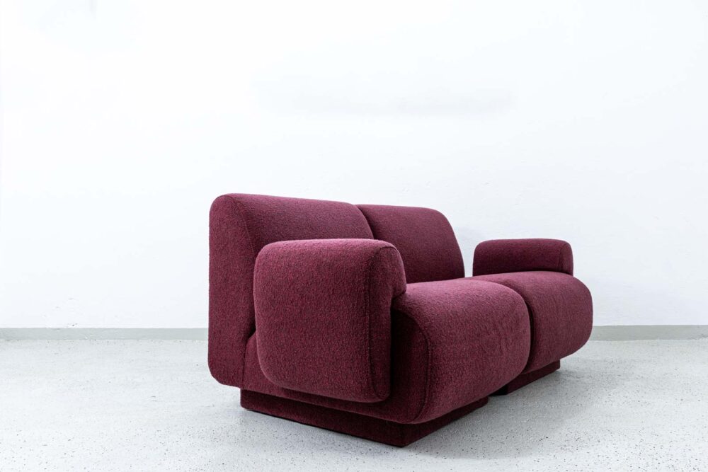 Pair of modular lounge chairs by Eberhard Geißler, Oelsa, Germany, 1970's
