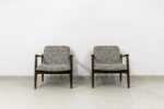 Pair of GFM-64 armchairs by Edmund Homa, GFM, Poland, 1960's