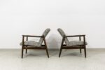 Pair of GFM-64 armchairs by Edmund Homa, GFM, Poland, 1960's