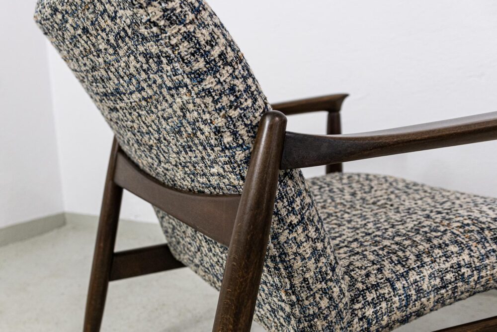 Pair of GFM-64 armchairs by Edmund Homa, GFM, Poland, 1960's
