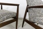 Pair of GFM-64 armchairs by Edmund Homa, GFM, Poland, 1960's