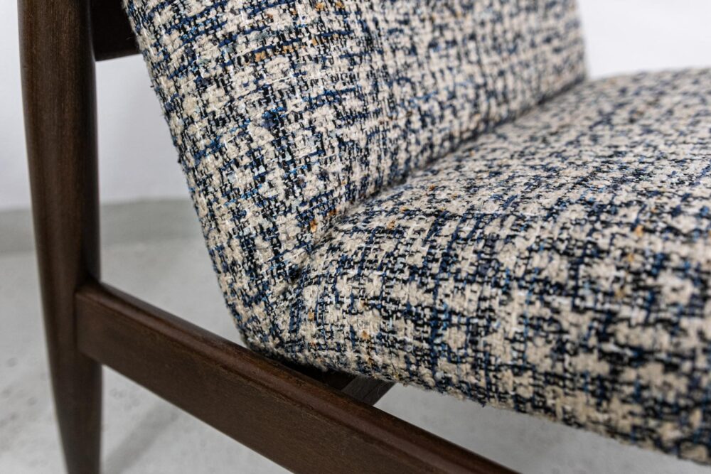 Pair of GFM-64 armchairs by Edmund Homa, GFM, Poland, 1960's
