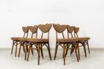 Set of 6 Chairs No 124 By H & J Kurmanowicz, Poland, 1950’S