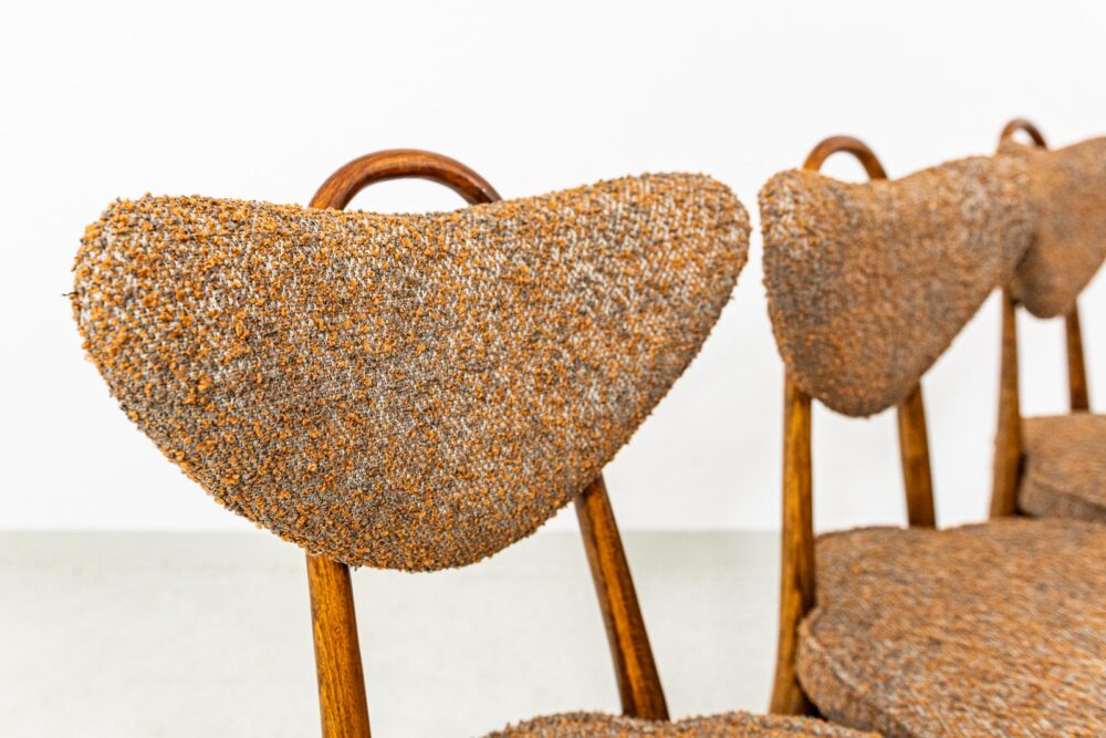 Set of 6 Chairs No 124 By H & J Kurmanowicz, Poland, 1950’S