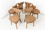 Set of 6 Chairs No 124 By H & J Kurmanowicz, Poland, 1950’S