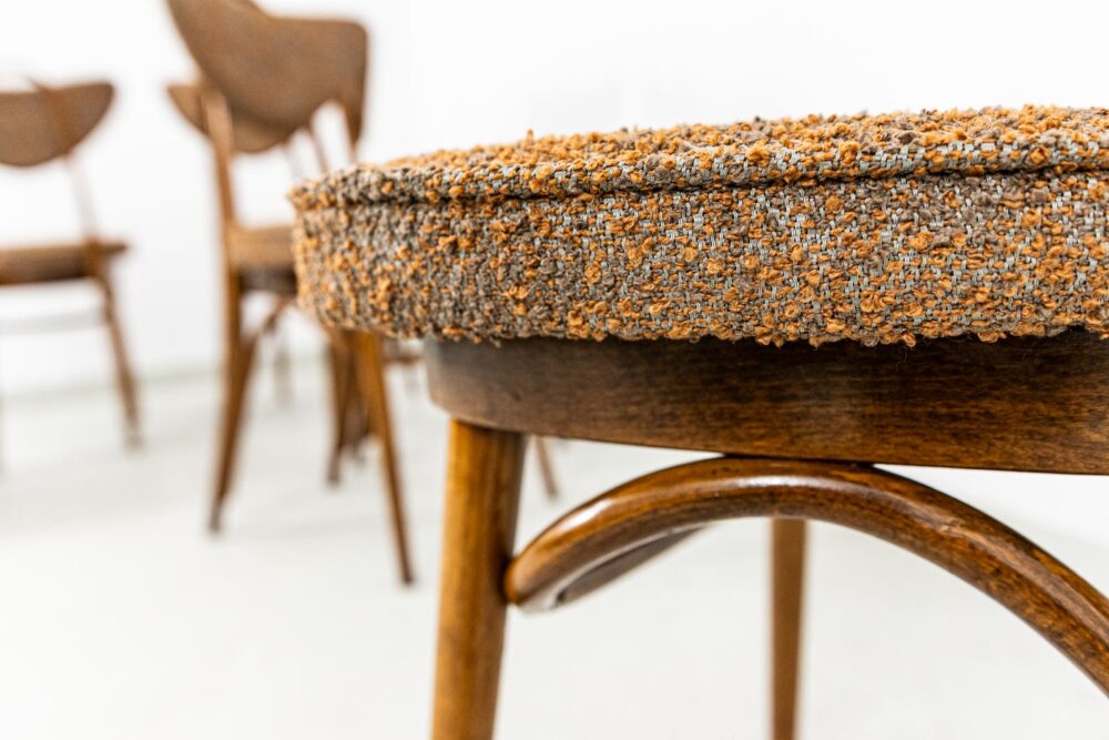 Set of 6 Chairs No 124 By H & J Kurmanowicz, Poland, 1950’S