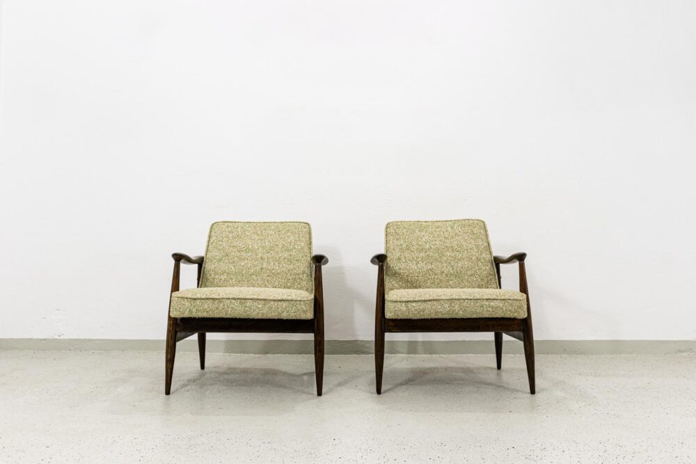 Pair of GFM-87 armchairs by Juliusz Kędziorek, GFM, Poland, 1960’s
