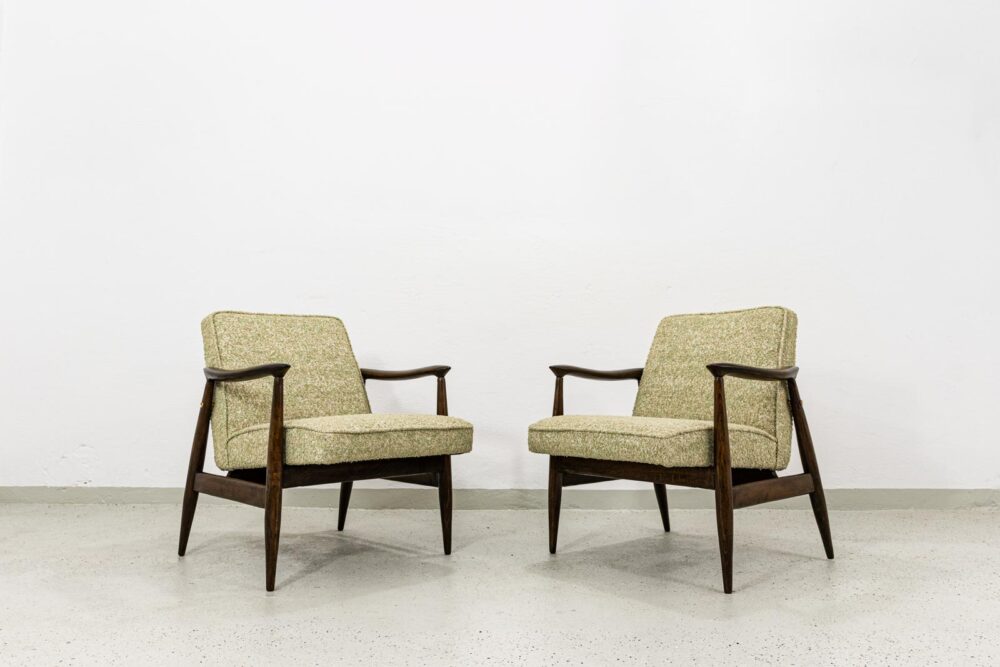 Pair of GFM-87 armchairs by Juliusz Kędziorek, GFM, Poland, 1960’s