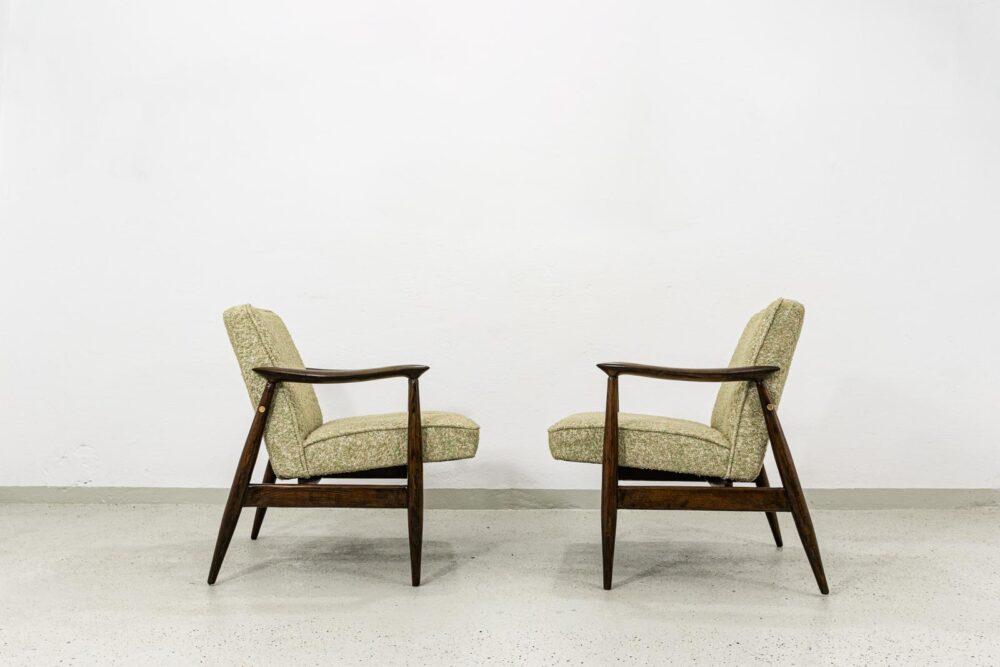 Pair of GFM-87 armchairs by Juliusz Kędziorek, GFM, Poland, 1960’s