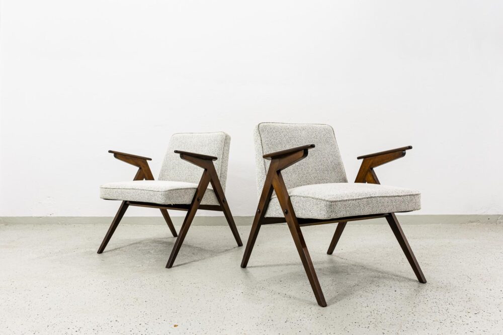 Set of 4 armchairs, Type 300-177 "Bunny", Poland, 1970's