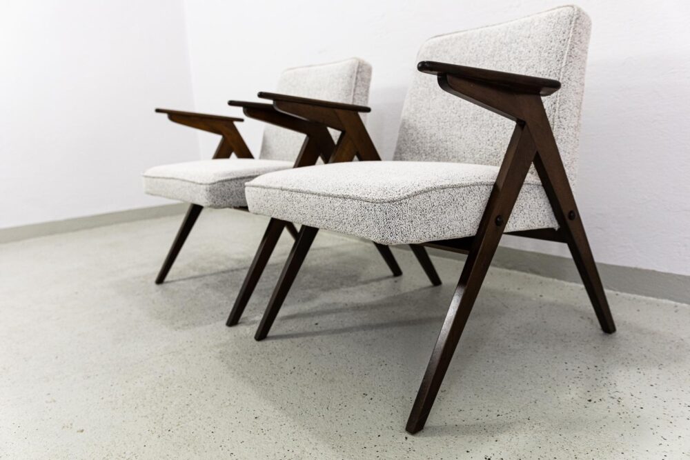 Set of 4 armchairs, Type 300-177 "Bunny", Poland, 1970's
