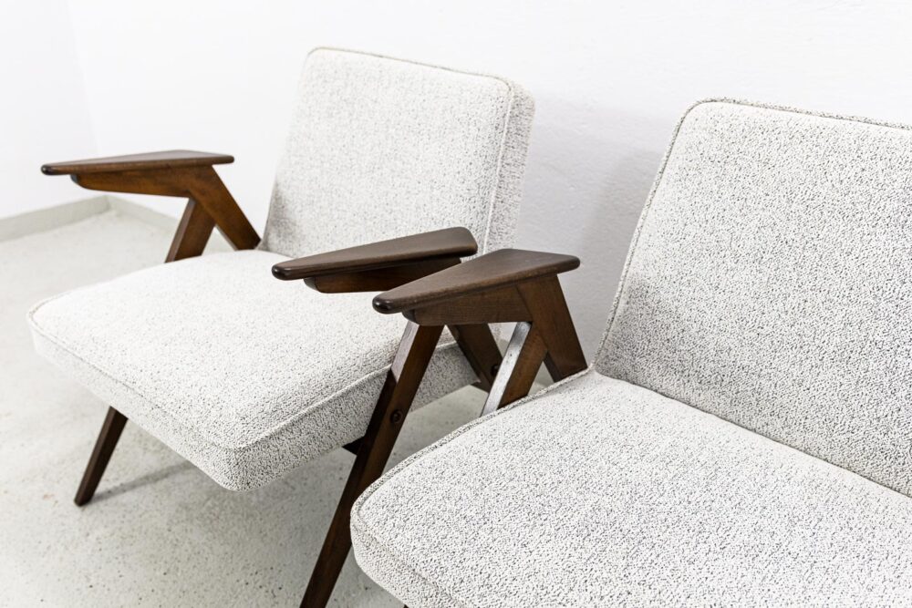 Set of 4 armchairs, Type 300-177 "Bunny", Poland, 1970's