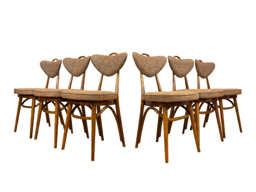 Set of 6 Chairs No 124 By H & J Kurmanowicz, Poland, 1950’S