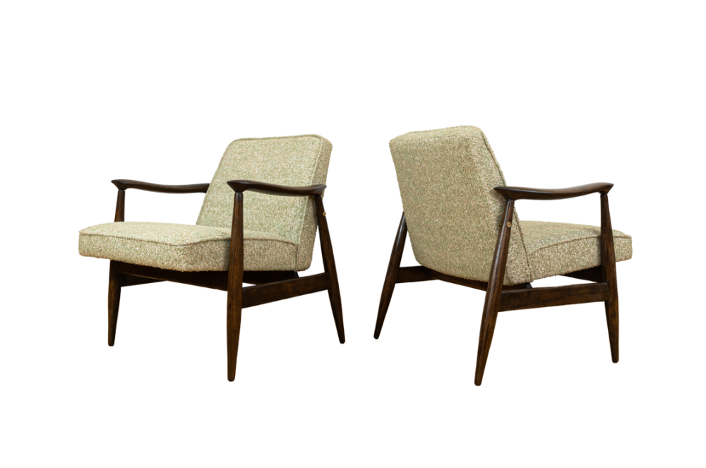 Pair of GFM-87 armchairs by Juliusz Kędziorek, GFM, Poland, 1960’s