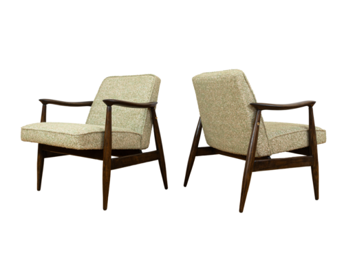 Pair of GFM-87 armchairs by Juliusz Kędziorek, GFM, Poland, 1960’s