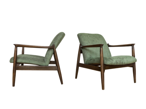 Pair of GFM-64 armchairs by Edmund Homa, GFM, Poland, 1960’s