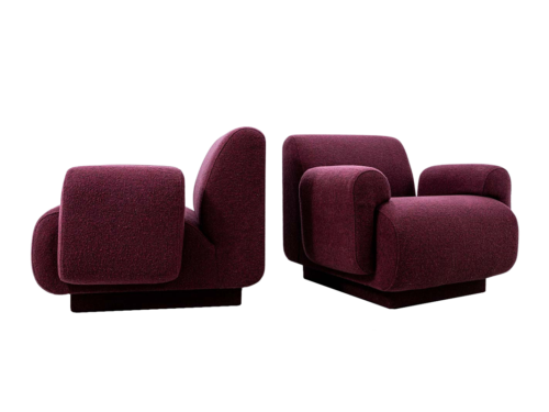 Pair of modular lounge chairs by Eberhard Geißler, Oelsa, Germany, 1970's
