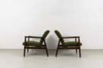 Pair of GFM-64 armchairs by Edmund Homa, GFM, Poland, 1960's