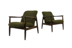 Pair of GFM-64 armchairs by Edmund Homa, GFM, Poland, 1960's