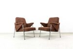 Pair Of “Bat” Armchairs By Wchód Zadziele, Poland, 1960’S