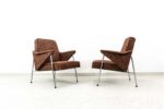Pair Of “Bat” Armchairs By Wchód Zadziele, Poland, 1960’S