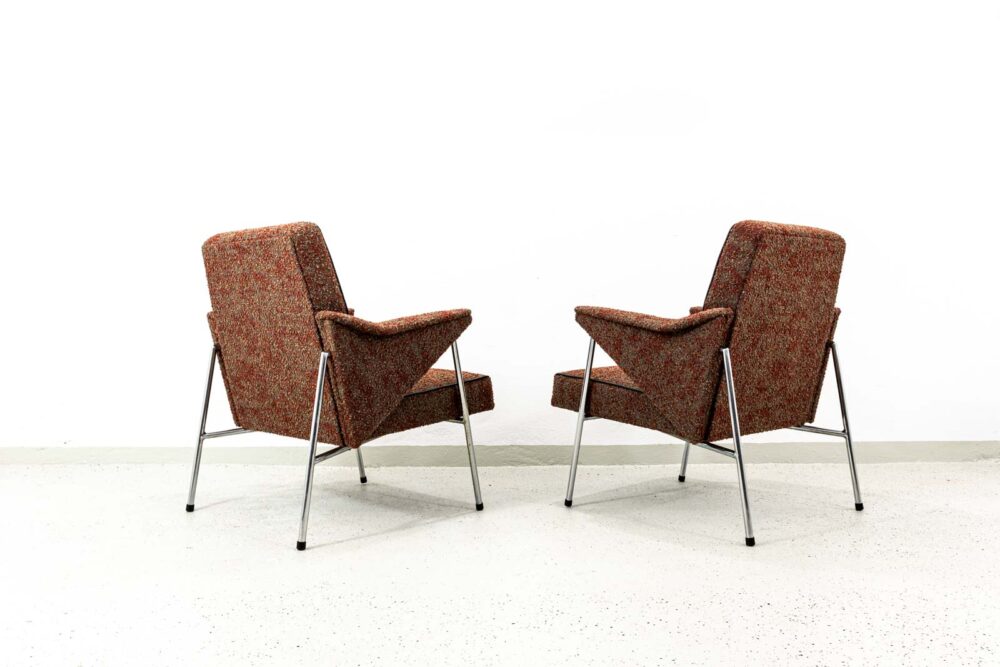 Pair Of “Bat” Armchairs By Wchód Zadziele, Poland, 1960’S