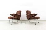Pair Of “Bat” Armchairs By Wchód Zadziele, Poland, 1960’S