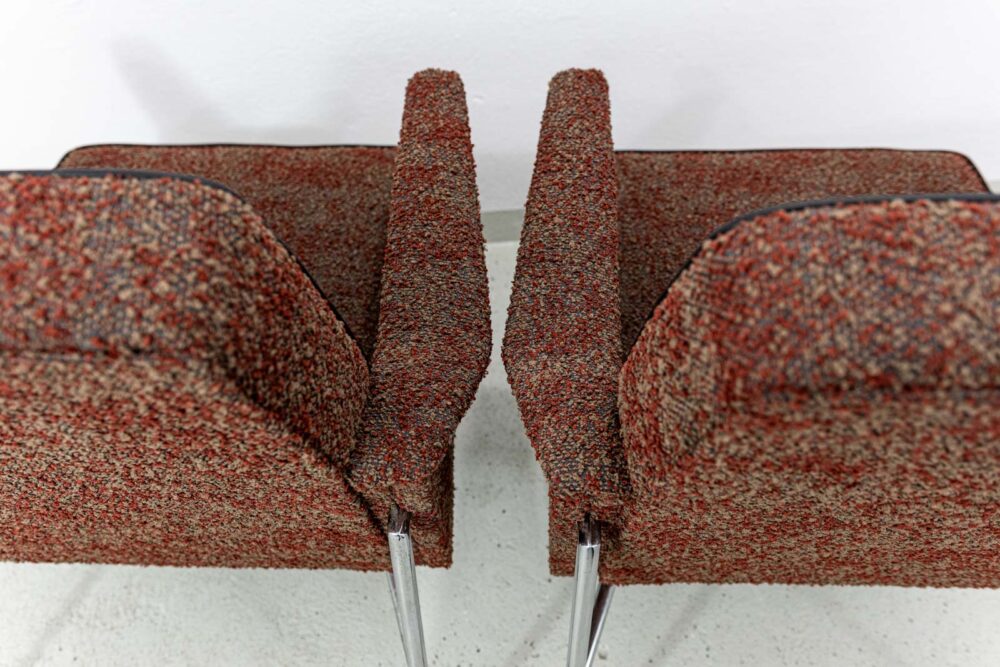 Pair Of “Bat” Armchairs By Wchód Zadziele, Poland, 1960’S