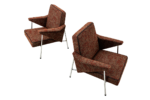 Pair Of “Bat” Armchairs By Wchód Zadziele, Poland, 1960’S