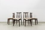 Vintage Dining Chairs By M. Zieliński, 1960's, Set Of 4