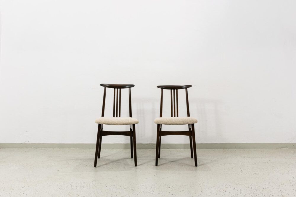 Vintage Dining Chairs By M. Zieliński, 1960's, Set Of 4