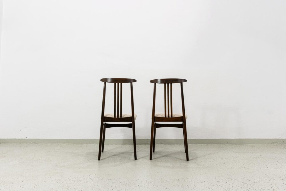 Vintage Dining Chairs By M. Zieliński, 1960's, Set Of 4