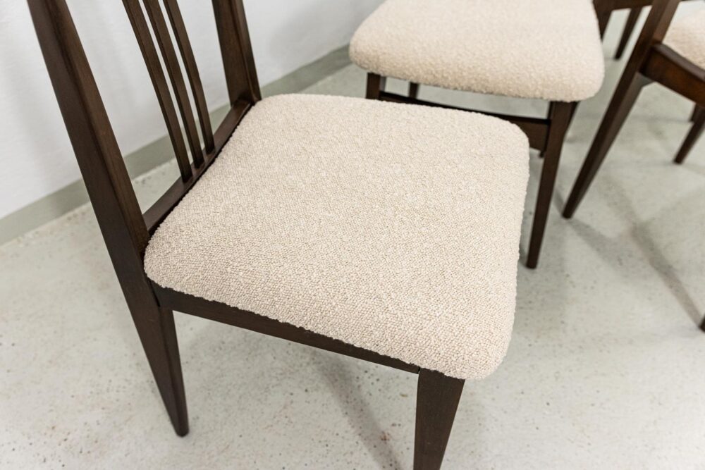 Vintage Dining Chairs By M. Zieliński, 1960's, Set Of 4
