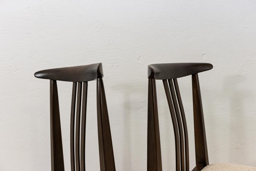 Vintage Dining Chairs By M. Zieliński, 1960's, Set Of 4