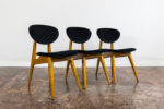 Mid Century Chairs, Gfm 22 By J. Kędziorek, Poland, 1960's, Set Of 3