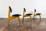 Mid Century Chairs, Gfm 22 By J. Kędziorek, Poland, 1960's, Set Of 3