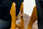 Mid Century Chairs, Gfm 22 By J. Kędziorek, Poland, 1960's, Set Of 3