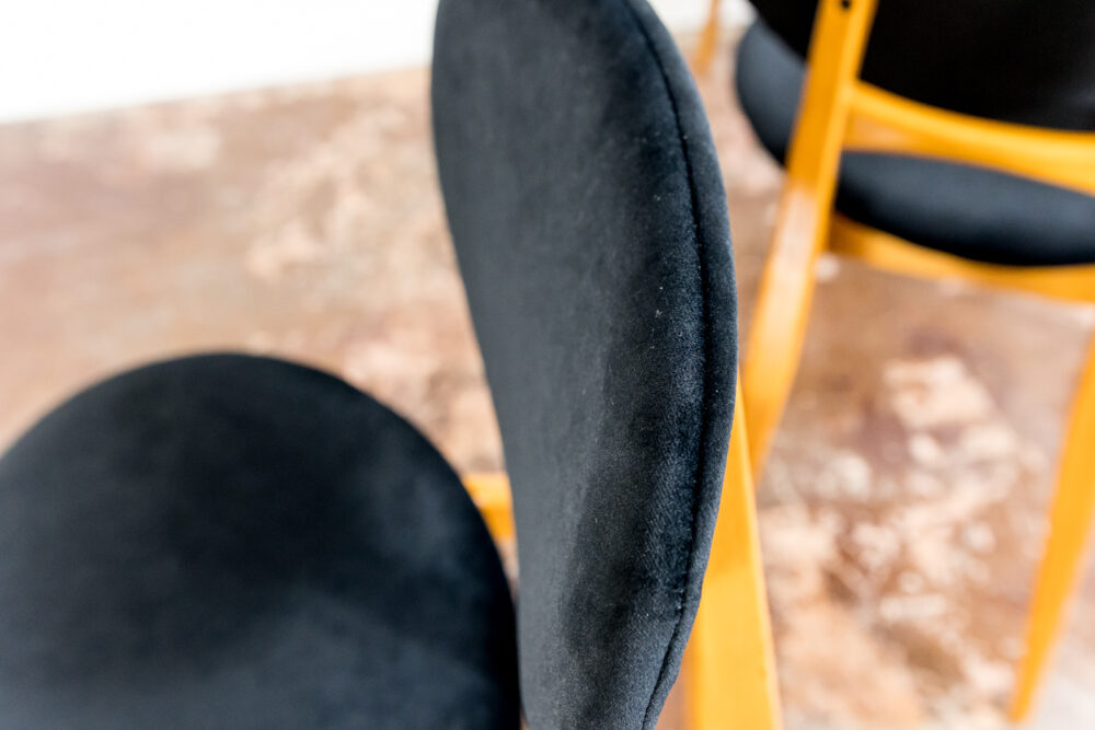 Mid Century Chairs, Gfm 22 By J. Kędziorek, Poland, 1960's, Set Of 3