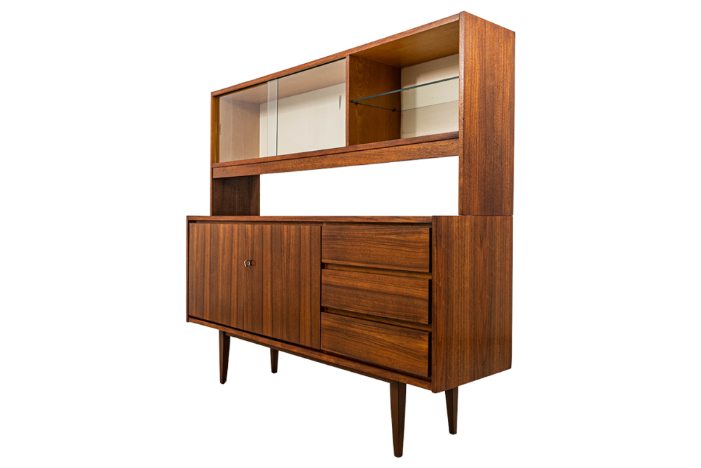 Sideboard with display cabinet, Type 1509, Swarzędzkie Fabryki Mebli, 1970’s