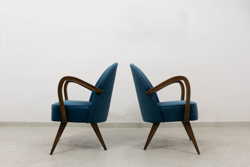 Pair of cocktail chairs, Poland, 1950'S