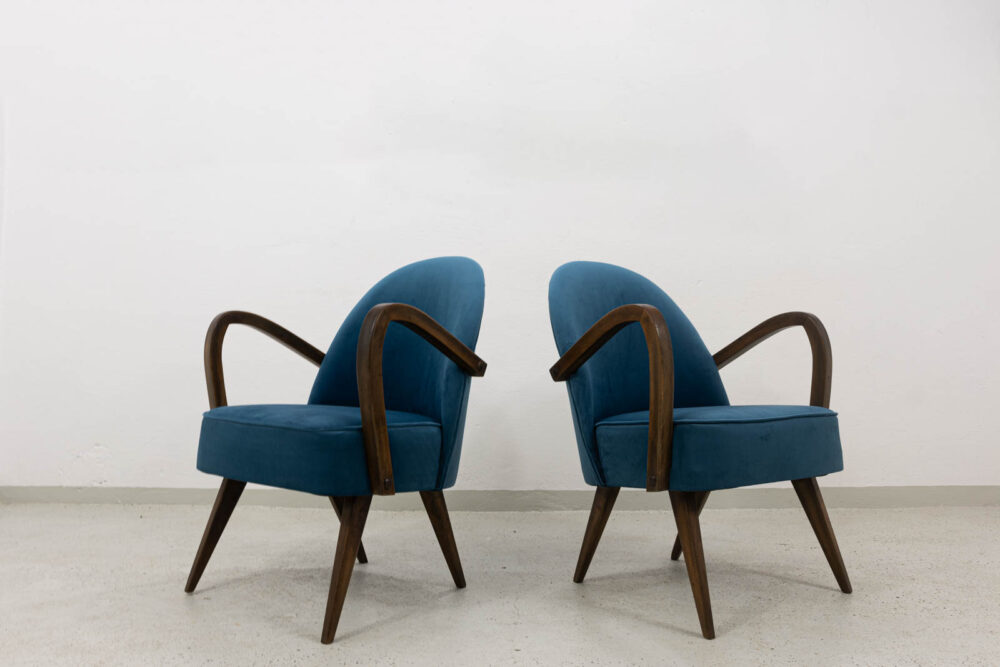 Pair of cocktail chairs, Poland, 1950'S