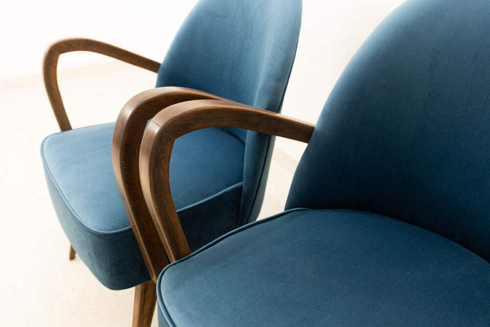 Pair of cocktail chairs, Poland, 1950'S