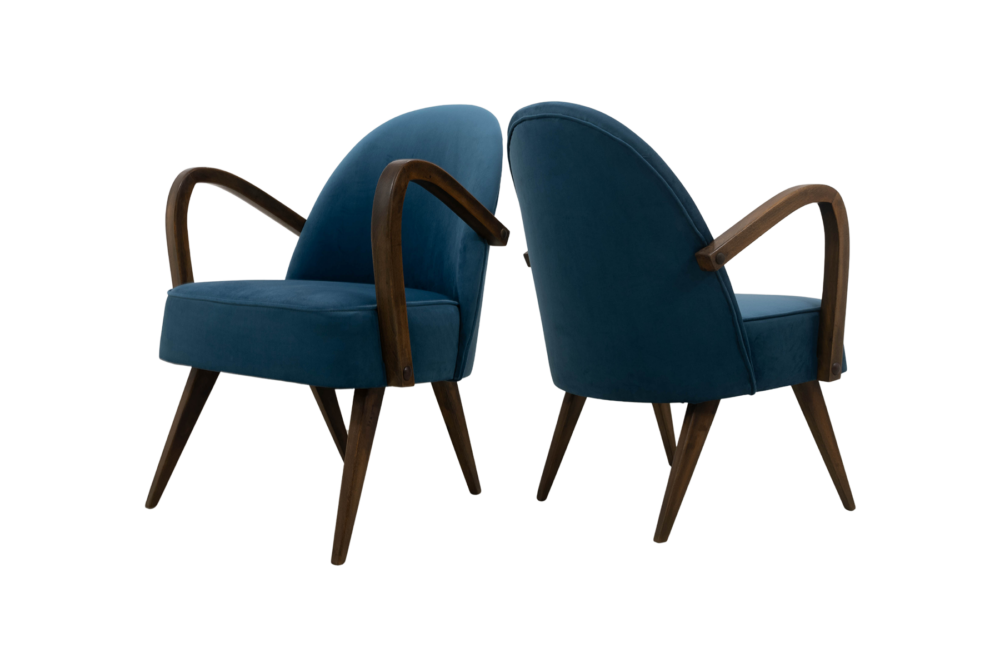 Pair of cocktail chairs, Poland, 1950'S