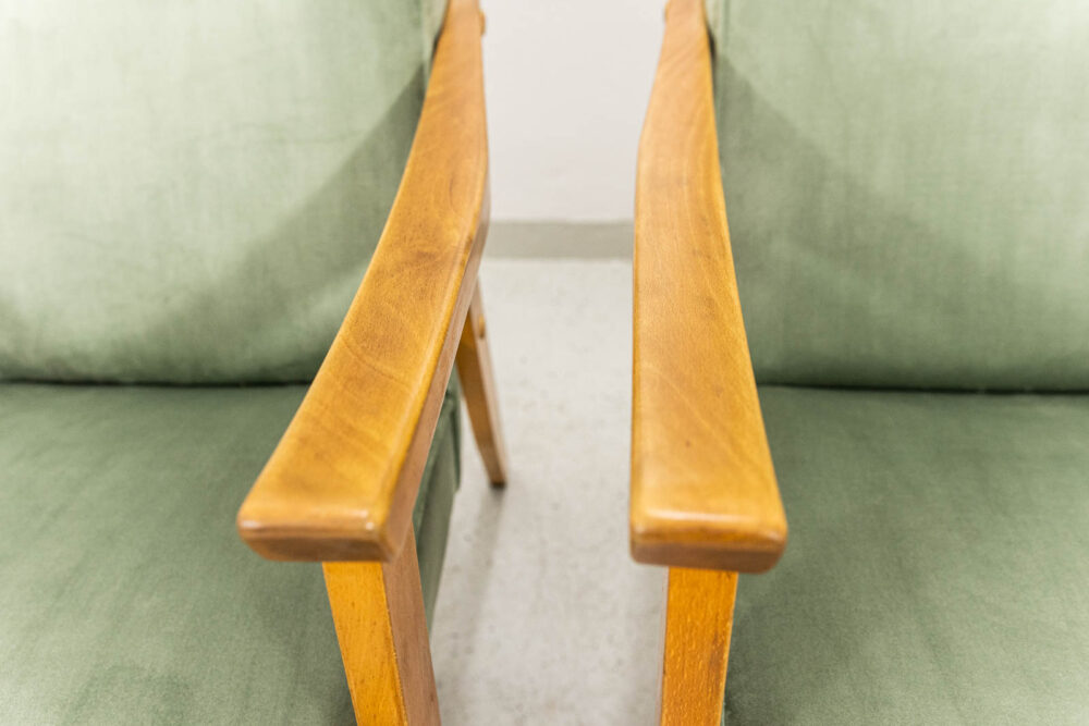 Armchairs By Edmund Homa Gfm 18, Poland, 1960s, Set Of 2