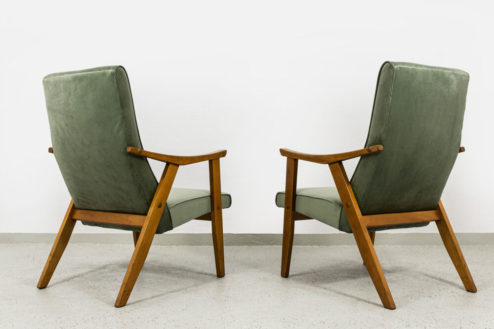 Armchairs By Edmund Homa Gfm 18, Poland, 1960s, Set Of 2
