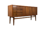 Vintage Walnut Sideboard From Bfm, Poland, 1960s