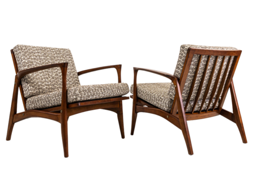 Pair of mid-century armchairs, Denmark, 60s