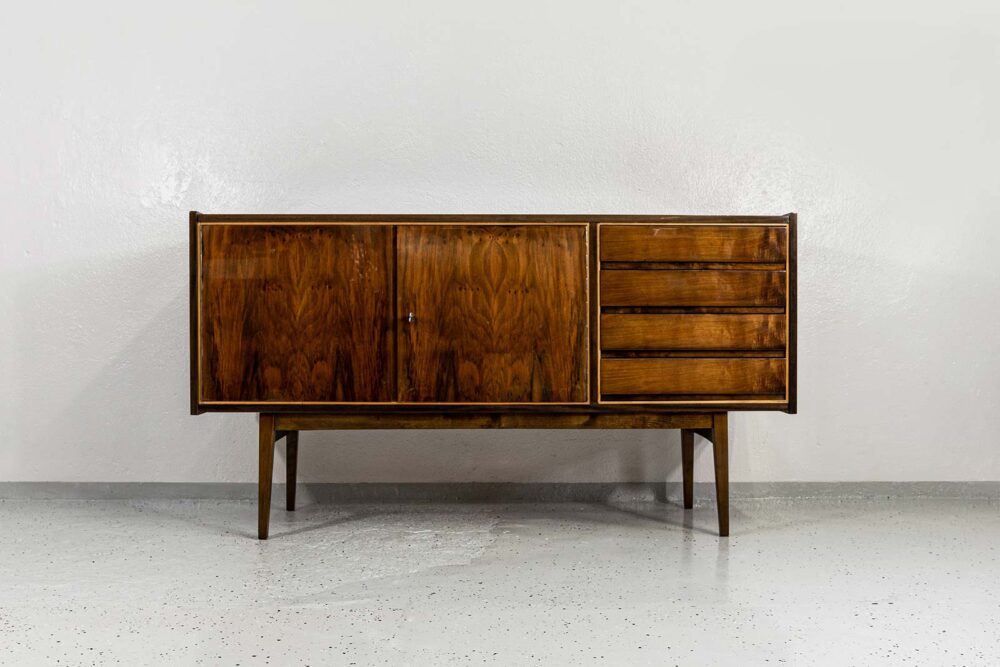 Sideboard by S. Albracht, Bydgoskie Zakłady Drzewne, Poland, 1970s