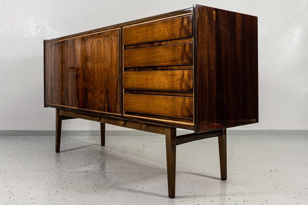 Sideboard by S. Albracht, Bydgoskie Zakłady Drzewne, Poland, 1970s